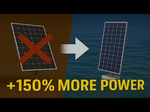 هذه المزرعة الشمسية العائمة العمودية قد تحل محل الطاقة الشمسية الأرضية إلى الأبد