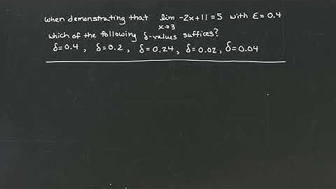 MyOpenMath-Finding Delta from a given Epsilon-Limits