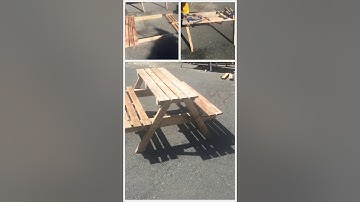 Pallet Picnic Bench - 3 pallets and a easy build.