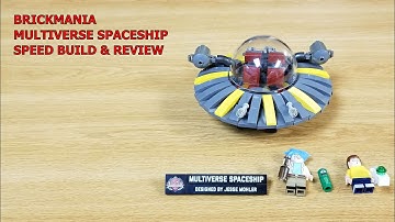 BRICKMANIA CUSTOM LEGO, MULTIVERSE SPACESHIP, RICK AND MORTY SPEED BUILD & REVIEW RICK AND MORTY