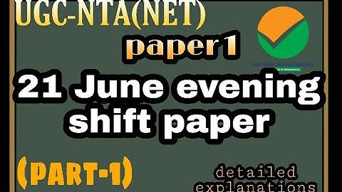#ugc#june2019#solutions#ugc net June 2019 paper 1   previous year  Nta net June 2019 paper solutions