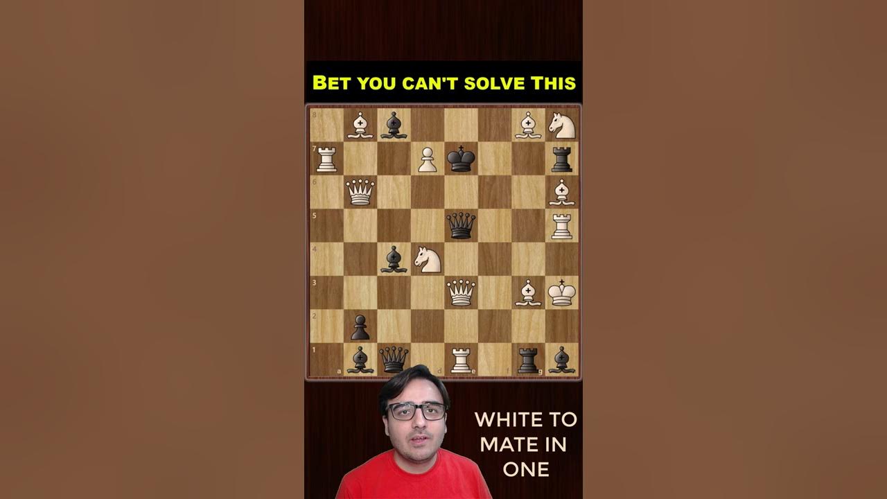 Don't Checkmate In One, Solve This If You Are a Genius