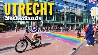 Утрехт Нидерланды 2024 Город, любимый голландцами | 4K Прогулка