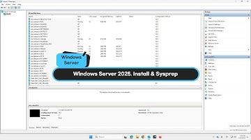 Windows Server 2025. Install & Sysprep