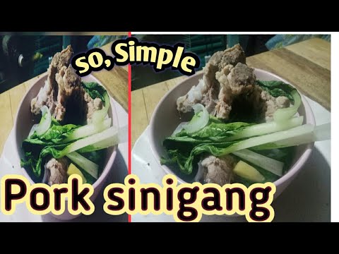 simple Pork sinigang