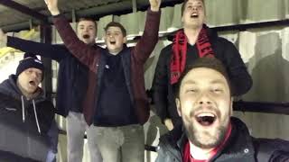 Kettering Town fans rendition of Dancing Queen