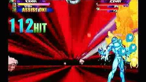 MvC2: 300% Combo (122 hits) in 4 seconds - Storm/Hulk/Iceman