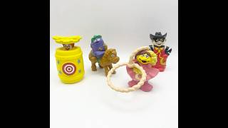 1995 Mcdonald’s McRodeo: Ronald, Grimace, Hamburglar & Birdie #toyshorts #mcdonaldstoys #fastfoodtoy