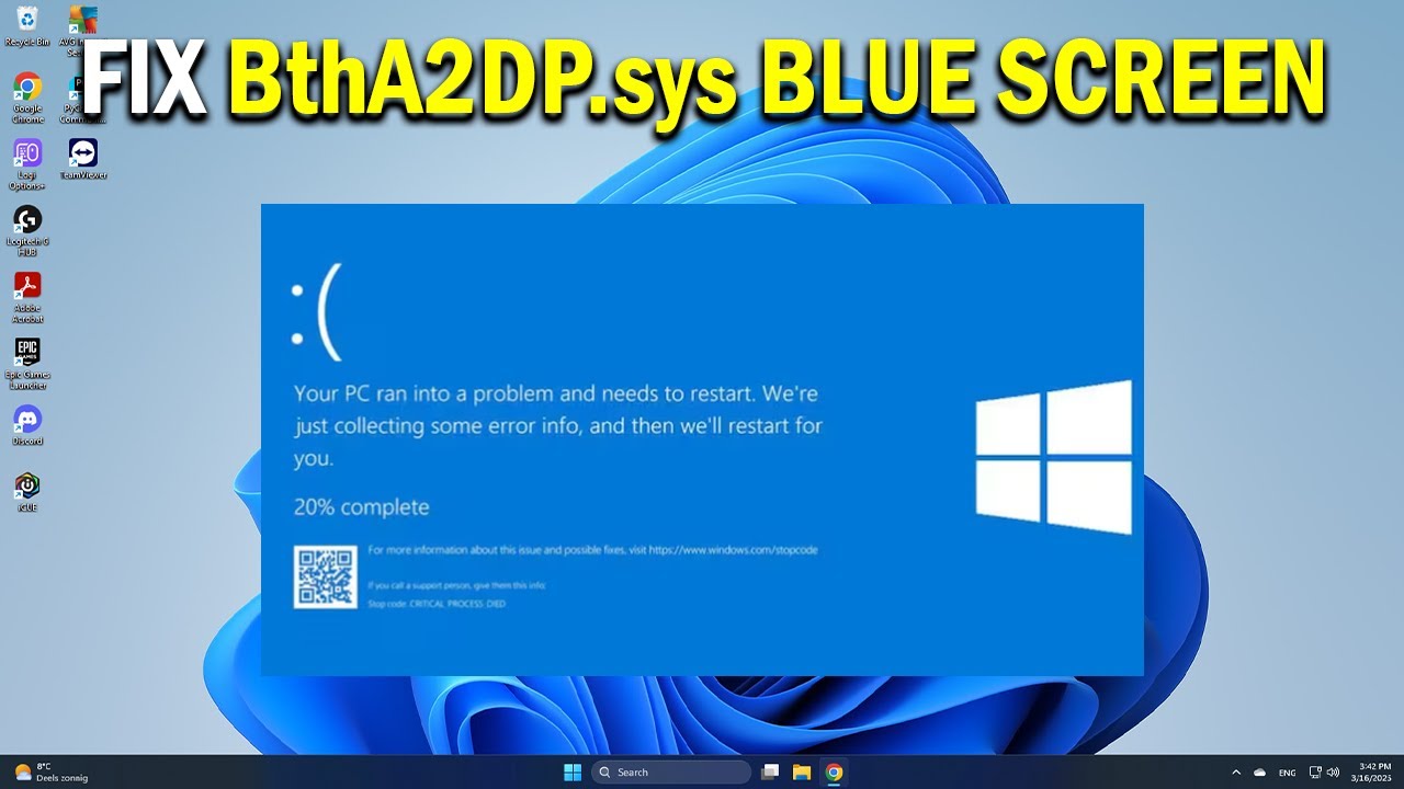 How To Fix BthA2DP sys Blue Screen in Windows 11 & 10 - Easy Fix - YouTube