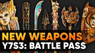 For Honor: DECEIT New weapons, effects and finishers | Y7S3 Battle Pass Showcase