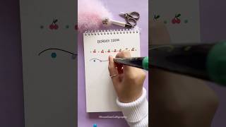 Creative Border Ideas to Frame Your Notes 🍒 #shorts #nhuandaocalligraphy #border