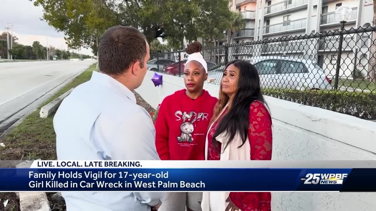 People close to teenager killed in crash in West Palm Beach hold vigil ...