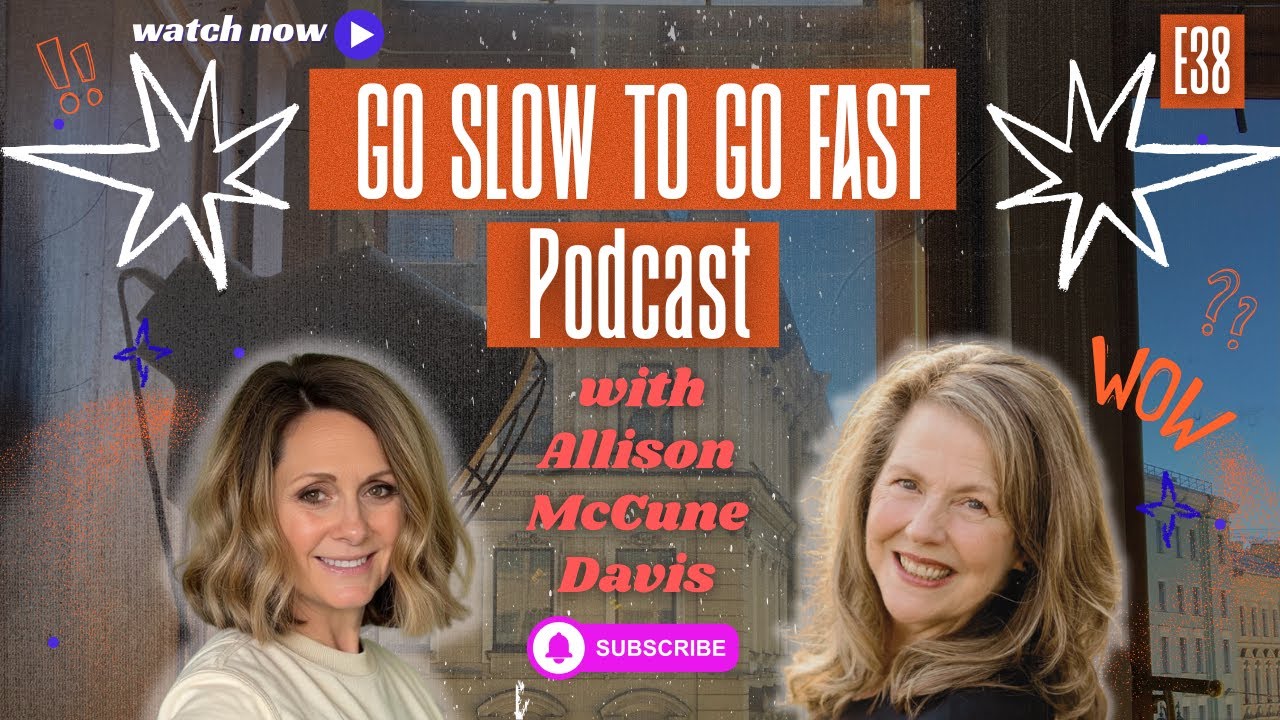 Kendra Chapman and Allison McCune Davis discuss '60 is a Good Start on the Go Slow To Go Fast Pod. Kendra Chapman and Allison McCune Davis discuss '60 is a Good Start on the Go Slow To Go Fast Pod.