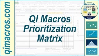 Develop Prioritization Matrix in Excel, using the QI Macros Net Worth