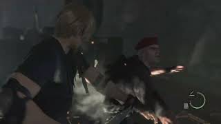 Resident Evil 4 Remake - Leon vs Jack Krauser (First incounter)