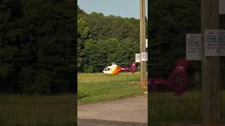 Medevac in rural South Carolina, next to the Pilot truck stop. Ewakuacja medyczna w Płd. Karolinie.