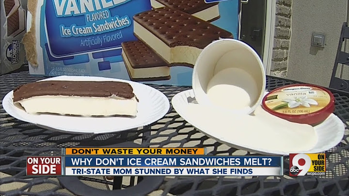 Why Don't Ice Cream Sandwiches Melt?