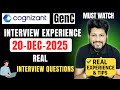 🔥 Cognizant GenC Interview Experience 19 Dec 2025 | Full Process, Questions &amp; Tips 🔥