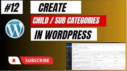 How to Create Subcategories and Child Categories in WordPress | WordPress Tutorial in Urdu