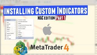 How to install custom indicators in MetaTrader 4 on MAC Part 1