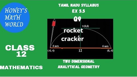 CLASS 12 MATHS  EX 5.5 Q 9  (ROCKET CRACKER )