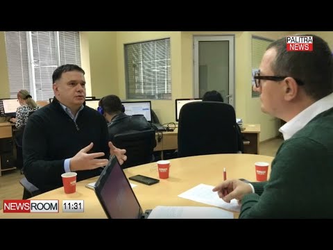 ზაზა ბიბილაშვილი \"პალიტრა ნიუსის\" ეთერში, გადაცემაში \"ნიუსრუმი\"