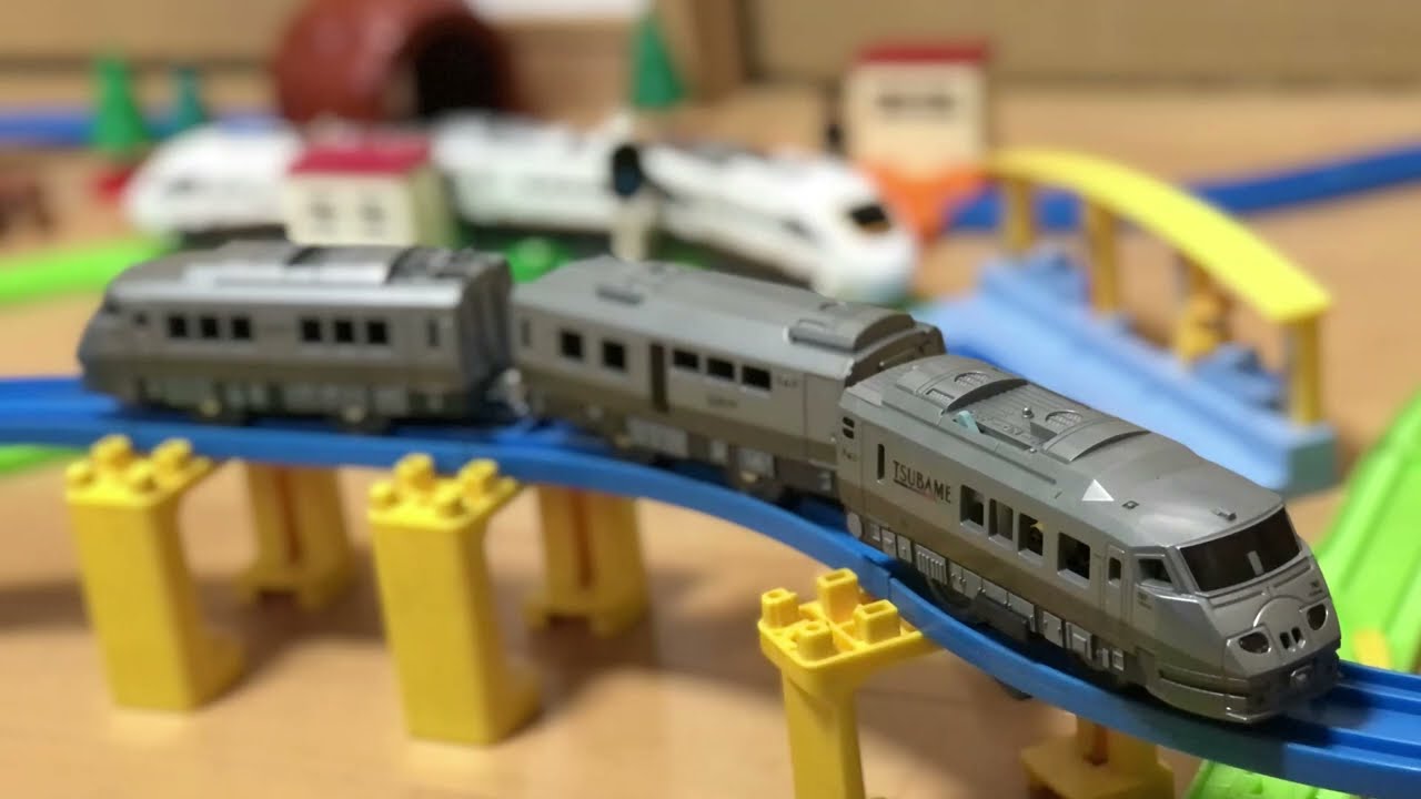 レア 当時物・美品 JR九州 787系 特急つばめ 大型布バッグ TSUBAME プラレールセット品】(新品未開封・レア)ドキドキ開封