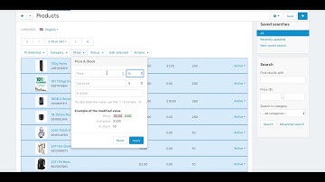 Bulk Product Editing in CS-Cart Multi-Vendor Marketplace