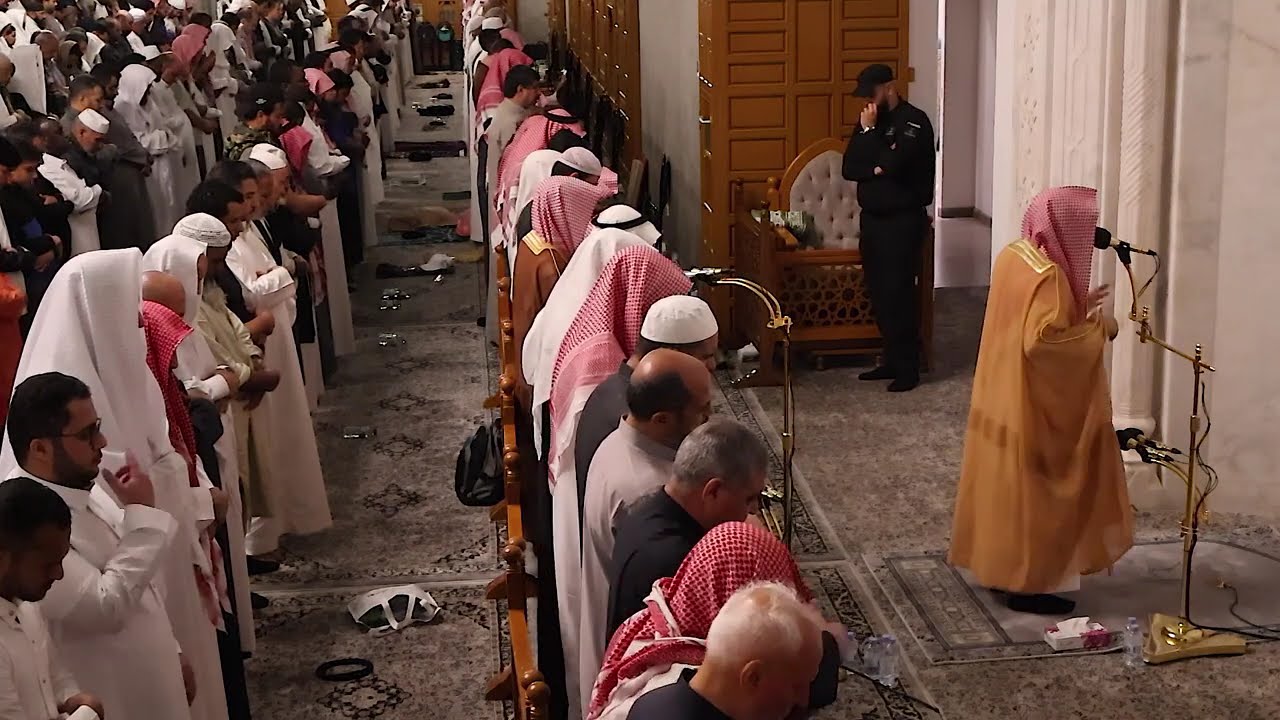 صلاة العشاء# الجمعة 7 رمضان 1446هـ# سورتي الزلزلة والقارعة# الشيخ  . د ياسر المرعشي