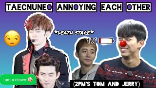 Taecnuneo annoying each other (2PM's Tom \u0026 Jerry)