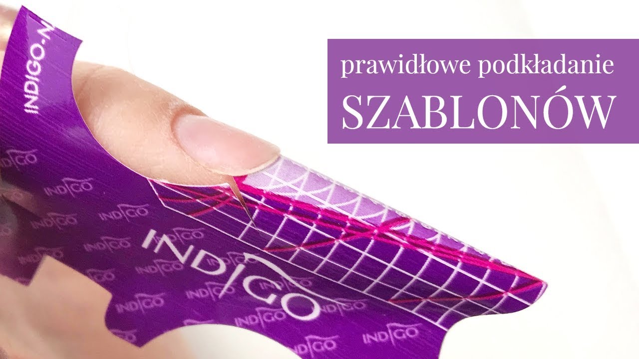 Szablony Do Paznokci Podkladanie Szablonu Krok Po Kroku Migdal Youtube
