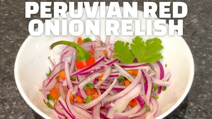 Salsa Criolla Recipe - Lime Pickled Red Onions - The Delicious Life