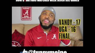 How Bama Fans Watched Week Seven SEC Games