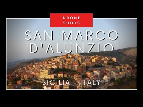 SAN MARCO D'ALUNZIO (Sicilia - Italy) Cinematic Drone Shot 4K [DJI mini 2]