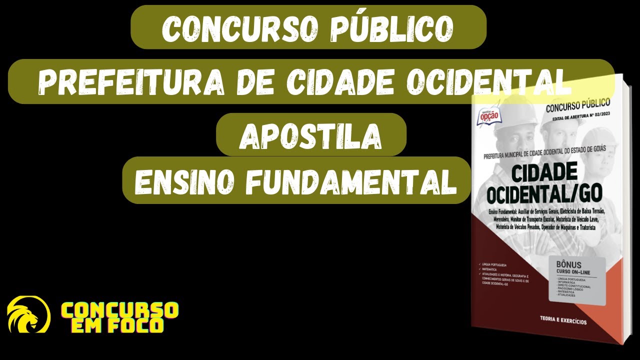 Apostila de conhecimentos gerais para ensino fundamental