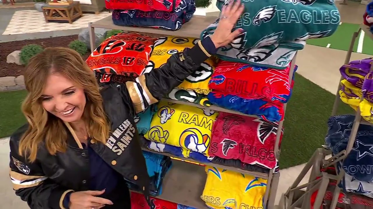 NFL Home & Away 2-Pack Throws by Pegasus Sports on QVC - YouTube