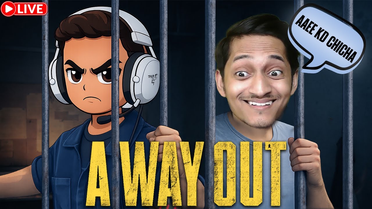 🔴Two Brains, Zero Plans 🤡 | A Way Out CO-OP Livestream | A Way Out (ENDING) 