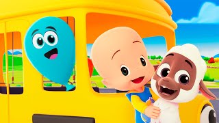 Animals on the bus go round + more Nursery Rhymes for children with Cleo and Cuquin