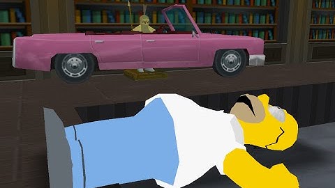 The Simpsons Hit & Run - Car Drives His Homer