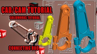 SolidWorks Tutorial Exercise connecting rod