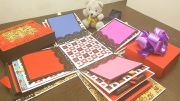 DIY explosion box tutorial | exploding box for beginners | valentines gift | surprise box