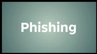 What does Phishing mean in English? | English Vocabulary Explained