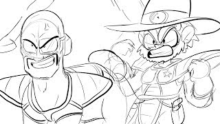 Cowboy Vegeta & Horse Nappa - Super Death Stream!