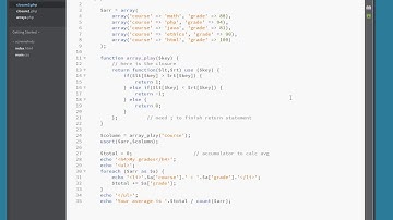 PHP usort with closure