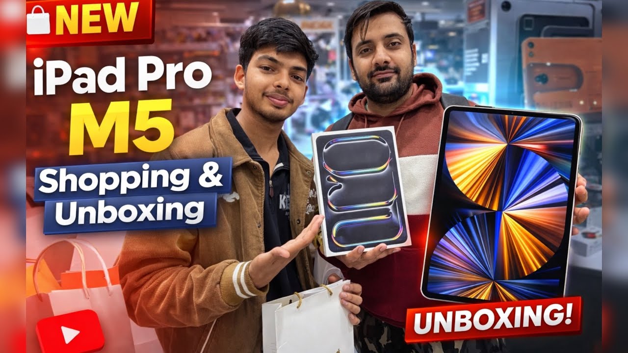 iPad Pro M5 Unboxing 🔥 First Look, Shopping & Honest Review (India)