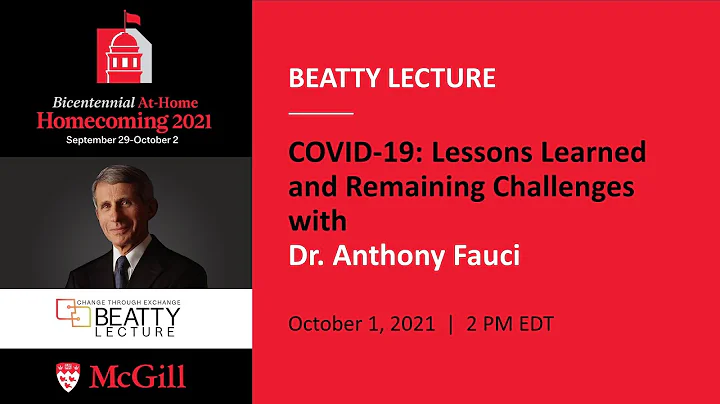 2021 Beatty Lecture - Dr. Anthony Fauci