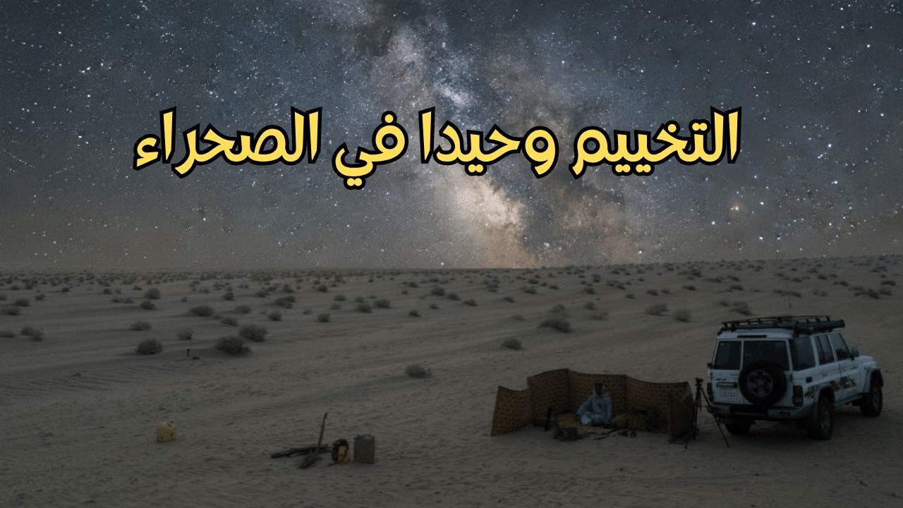 التخييم وحيدا في الصحراء صيف 2025 #مقناص_العراق