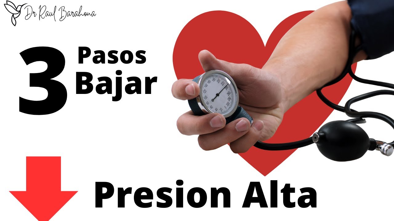 3 PASOS para bajar la PRESION ARTERIAL YouTube