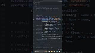 pyautogui clicks #python #coding #automation #pyautogui #trending #trendingshorts
