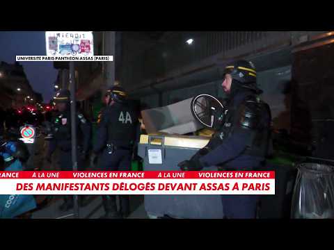 Blocus des lycées : les CRS ont délogé les dizaines de manifestants devant Assas